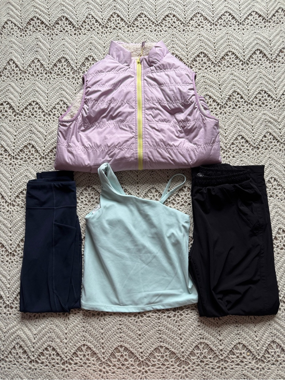 Athleta Girl Bundle 12 Puffer Tank Top Joggers Leggings Back To School Clothes